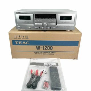 ◆優良美品・元箱付属◆ TEAC ダブルカセットデッキ W-1200(S)(その他)