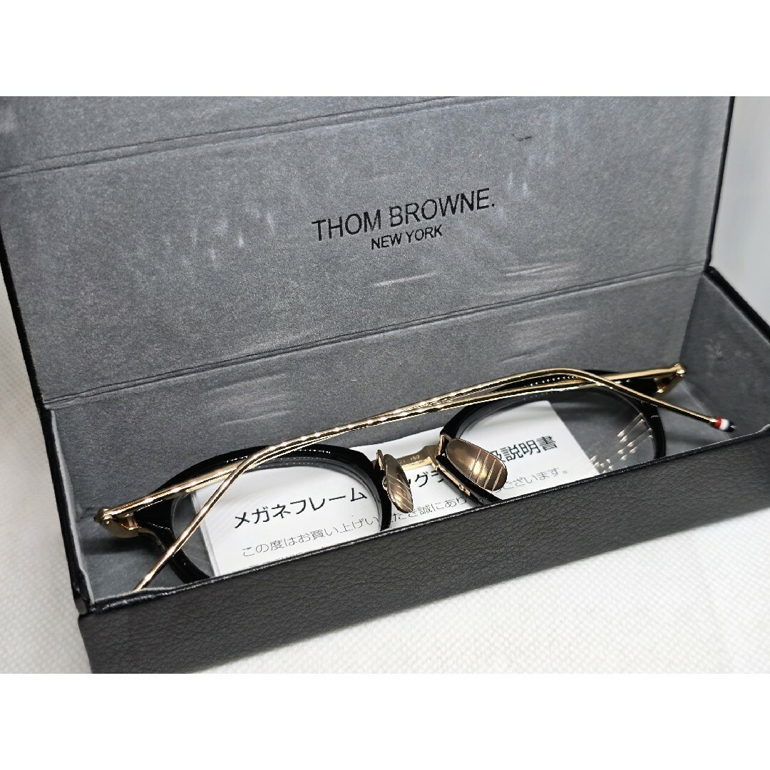 THOM BROWNE(トムブラウン)のTHOM BROWNE メガネ TB-011A-46 12K トムブラウン 眼鏡 メンズのファッション小物(サングラス/メガネ)の商品写真