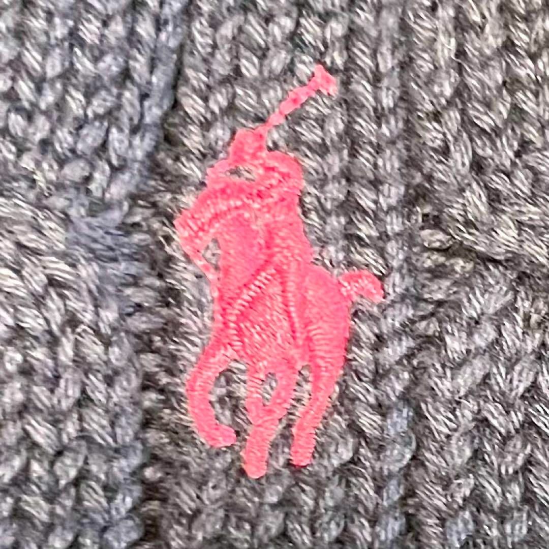 POLO RALPH LAUREN(ポロラルフローレン)の【ラルフローレンスポーツ】ケーブルニット セーター ネイビー M ポニー刺繍 メンズのトップス(ニット/セーター)の商品写真