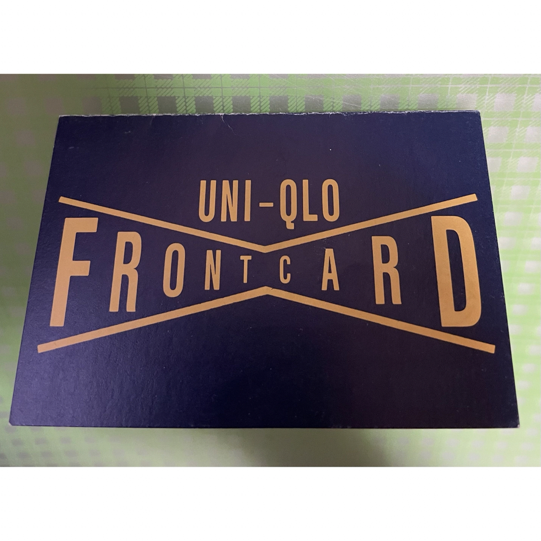 UNIQLO(ユニクロ)のユニクロ　メンバーズカード ハンドメイドの文具/ステーショナリー(カード/レター/ラッピング)の商品写真