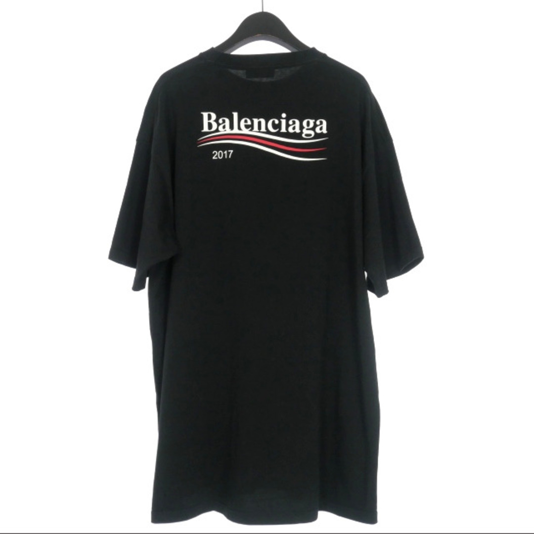 Balenciaga(バレンシアガ)のバレンシアガ BALENCIAGA キャンペーンロゴ Tシャツ 半袖 XL 黒 メンズのトップス(Tシャツ/カットソー(半袖/袖なし))の商品写真