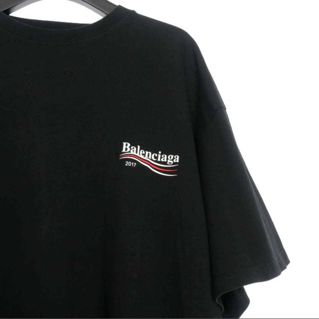 Balenciaga(バレンシアガ)のバレンシアガ BALENCIAGA キャンペーンロゴ Tシャツ 半袖 XL 黒 メンズのトップス(Tシャツ/カットソー(半袖/袖なし))の商品写真