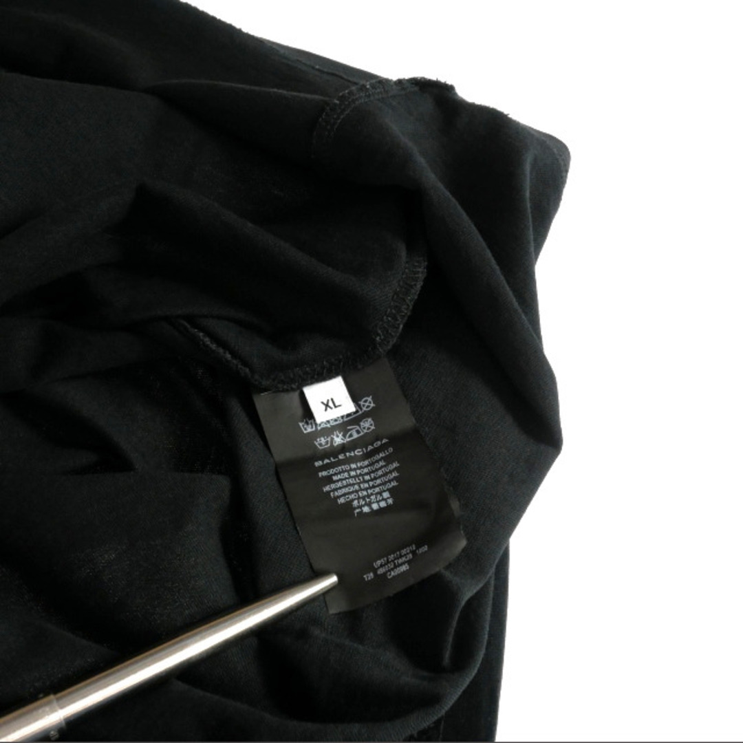 Balenciaga(バレンシアガ)のバレンシアガ BALENCIAGA キャンペーンロゴ Tシャツ 半袖 XL 黒 メンズのトップス(Tシャツ/カットソー(半袖/袖なし))の商品写真