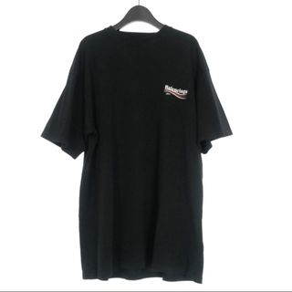 バレンシアガ(Balenciaga)のバレンシアガ BALENCIAGA キャンペーンロゴ Tシャツ 半袖 XL 黒(Tシャツ/カットソー(半袖/袖なし))