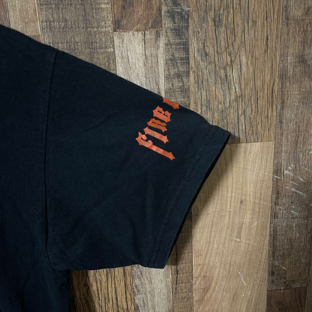 プリント ギルダン メンズ バイカー L USA古着 ブラック 半袖 Tシャツ メンズのトップス(Tシャツ/カットソー(半袖/袖なし))の商品写真
