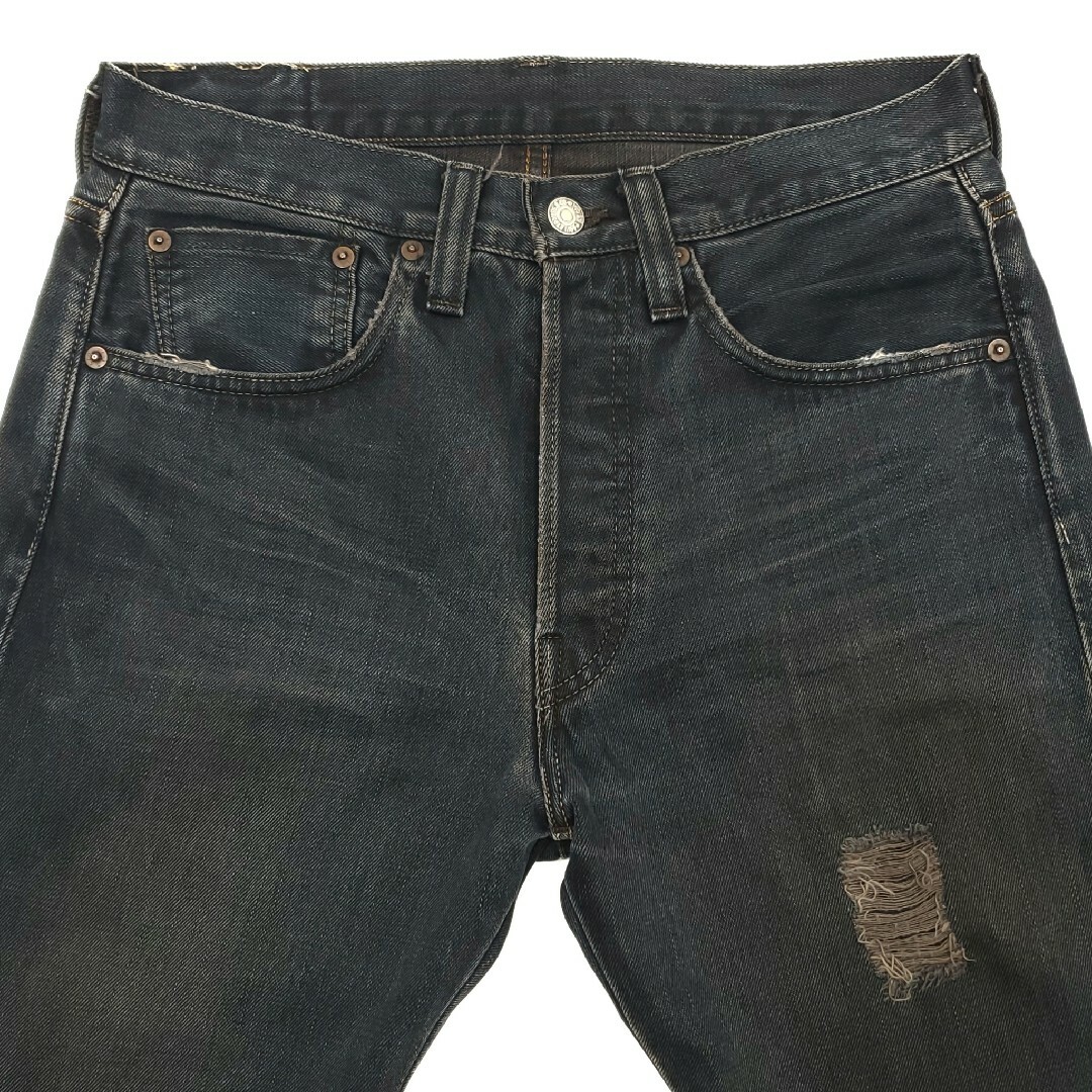 Levi's(リーバイス)の後染めサイドジップ W32◆Levi's 47501◆日本製復刻ジーンズ 803 メンズのパンツ(デニム/ジーンズ)の商品写真