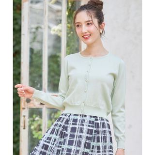 トッコクローゼット(TOCCO closet)の【完売品】　トッコクローゼット　カーディガン　ミント　M  ＵＶカット　接触冷感(カーディガン)