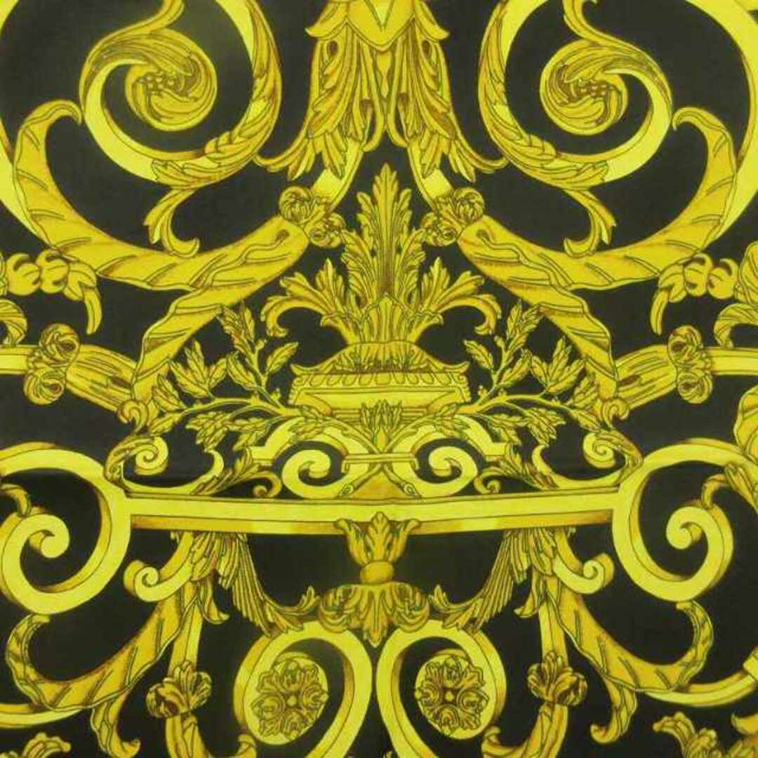 Hermes(エルメス)のエルメス 美品 カレ90 チュイルリー公園 スカーフ 黒 ゴールド STK レディースのファッション小物(バンダナ/スカーフ)の商品写真