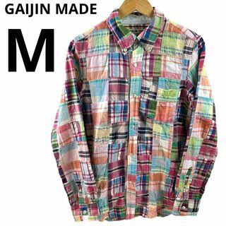 ガイジンメイド(GAIJIN MADE)のGAIJIN MADE ガイジンメイド パッチワークシャツ M 長袖シャツ(シャツ)