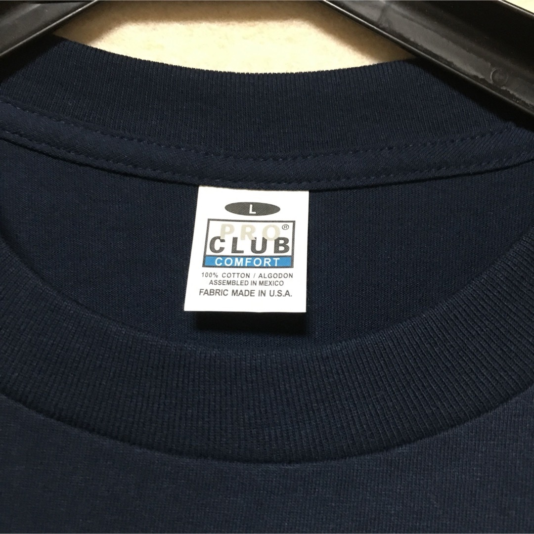 PRO CLUB(プロクラブ)の新品 PROCLUB プロクラブ コンフォート 半袖Tシャツ ネイビー 紺 L メンズのトップス(Tシャツ/カットソー(半袖/袖なし))の商品写真