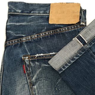 リーバイス(Levi's)の大きいW34◆Levi's 55501◆日本製ビンテージ加工復刻ジーンズ 801(デニム/ジーンズ)