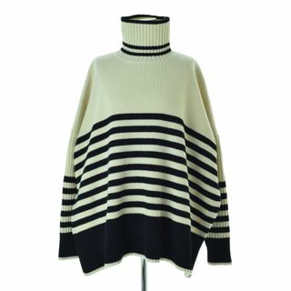 【CLANE】TURTLE WIDE SLIT KNIT TOPS BORDER(ニット/セーター)