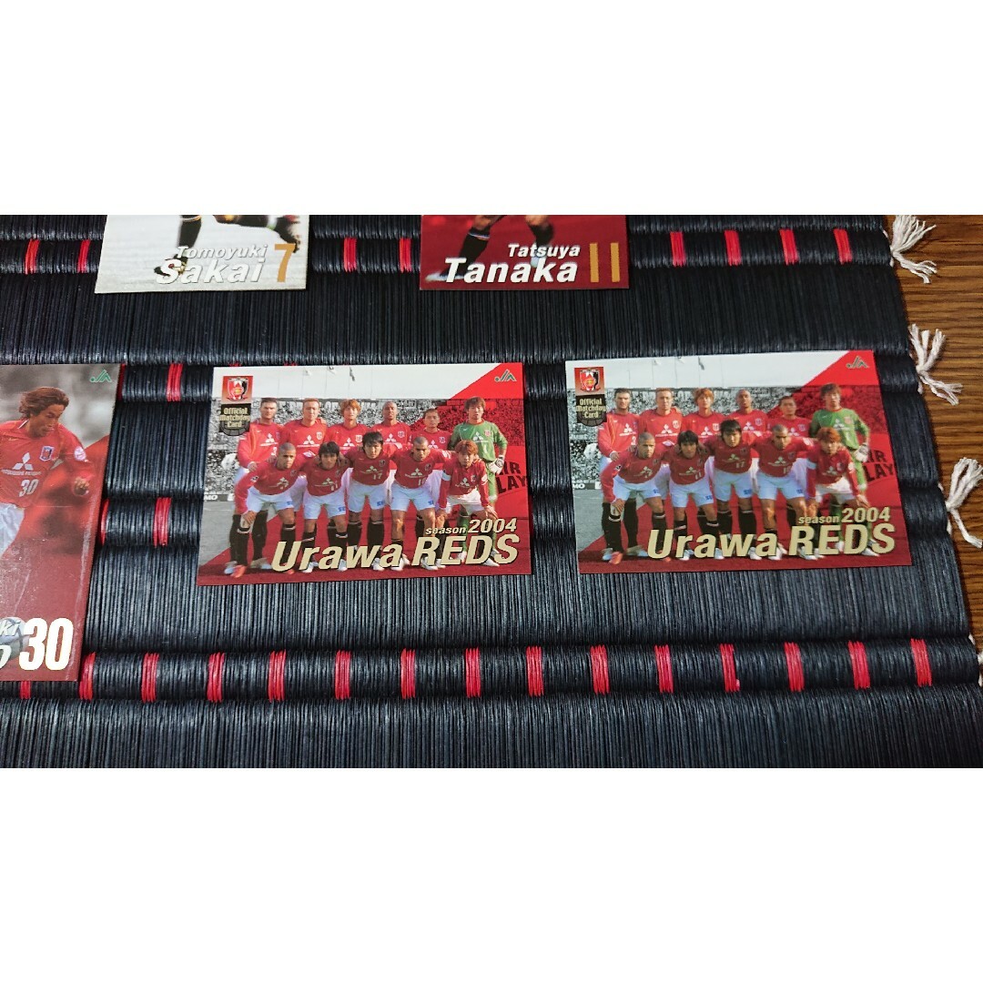 【未使用】2004年　浦和レッズ　選手カード　7枚 スポーツ/アウトドアのサッカー/フットサル(応援グッズ)の商品写真
