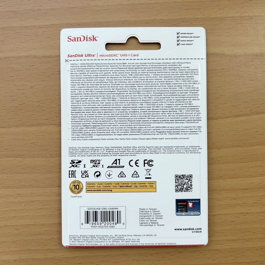 SanDisk(サンディスク)の【新品正規品】サンディスク マイクロSDカード 128GB スマホ/家電/カメラのスマホ/家電/カメラ その他(その他)の商品写真