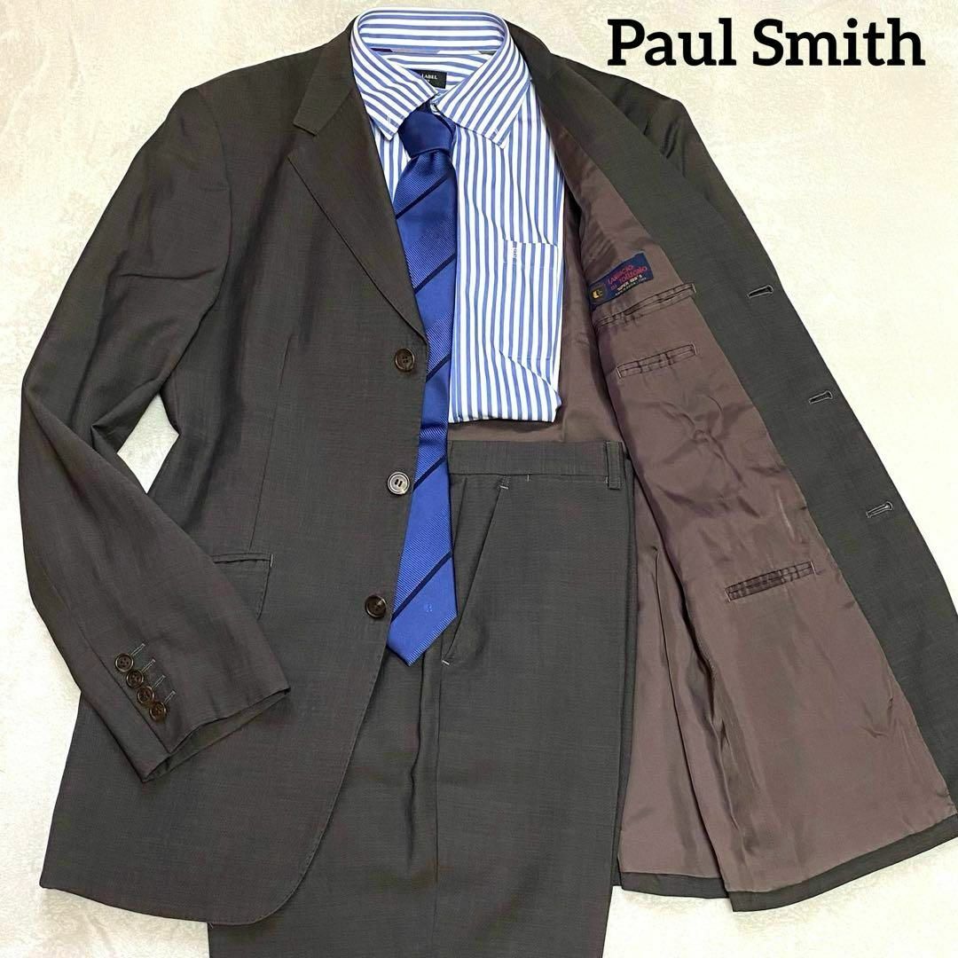 Paul Smith(ポールスミス)のポールスミス　スーツセット　ブラウン系　XL　茶色系　大きいサイズ メンズのスーツ(セットアップ)の商品写真