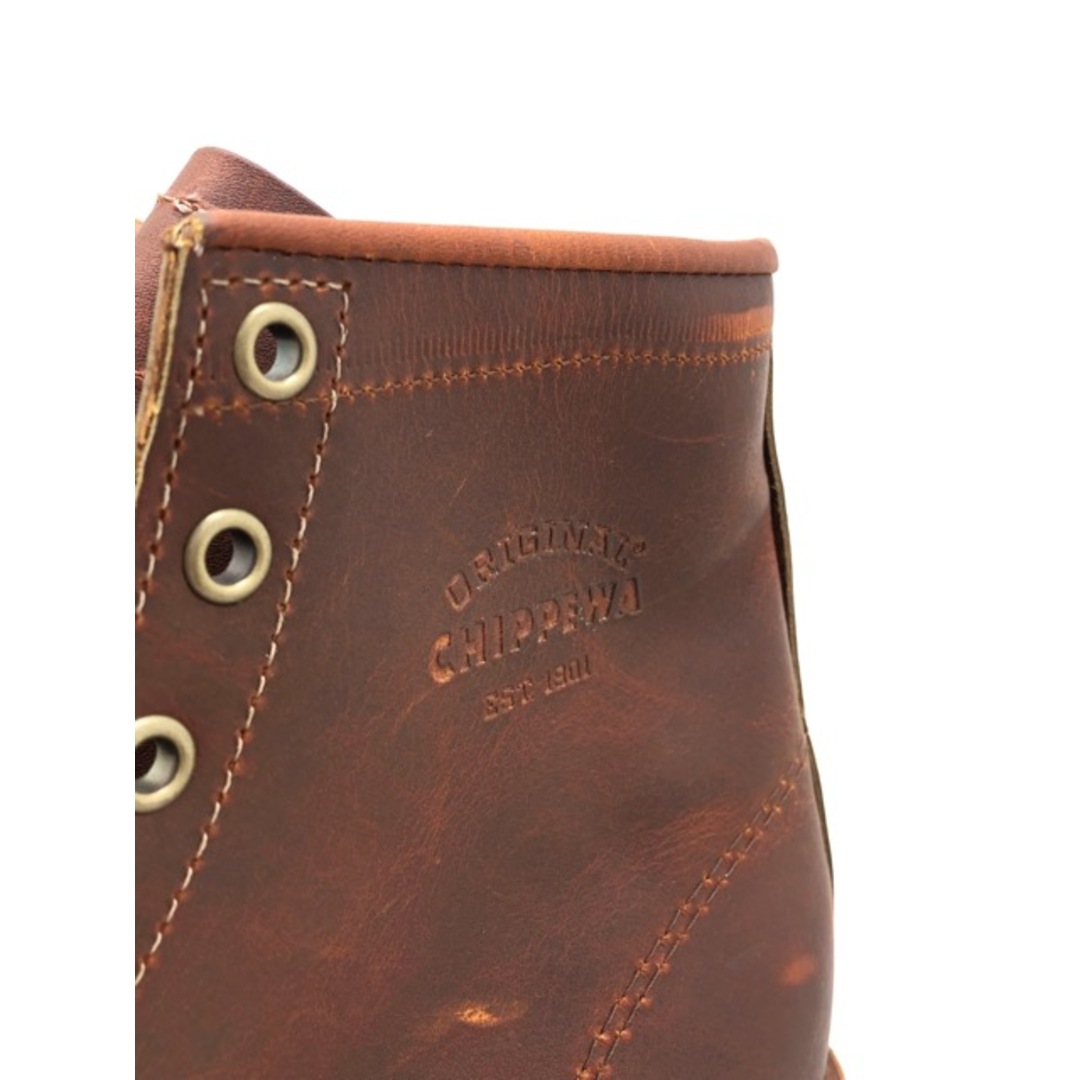 CHIPPEWA(チペワ)のCHIPPEWA(チペワ) 1901M26 6inch UTILITY BOOTS プレーントゥ ユーティリティ ブーツ 9D 27.0cm タン ブラウン系 グッドイヤーウェルト製法 【B0452-007】 メンズの靴/シューズ(ブーツ)の商品写真