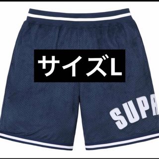 シュプリーム(Supreme)のSupreme Ultrasuede Mesh Short   navy L(ショートパンツ)