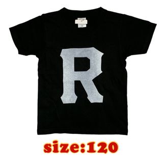 イニシャル"Ｒ"プリントＴシャツ シンプル モノトーン アルファベット 男女兼用(Tシャツ/カットソー)