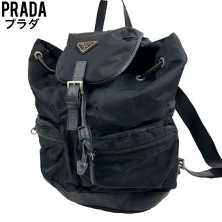 ✨良品　PRADA プラダ　リュックサック　バックパック　ブラック　ナイロン　黒