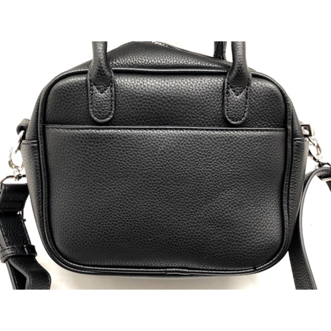 X-girl(エックスガール)のX-girl(エックスガール) FAUX LEATHER 2WAY SHOULDER BAG. フェイクレザー 2way ショルダーバッグ ハンドバッグ ブラック / 105224053008 【C1219-007】 レディースのバッグ(ショルダーバッグ)の商品写真