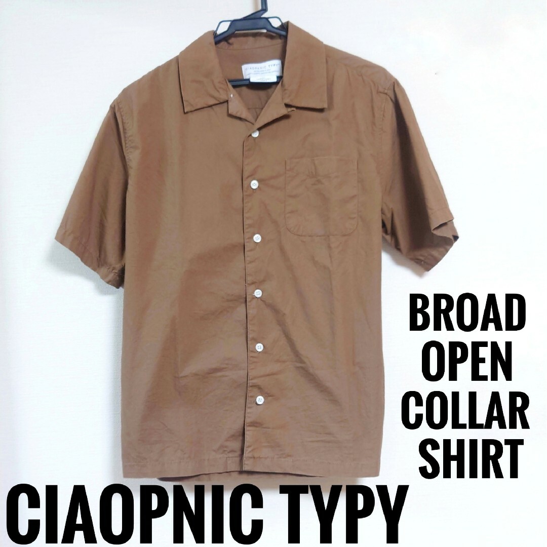 CIAOPANIC TYPY(チャオパニックティピー)のCIAOPANIC TYPY　ブロードオープンカラーシャツ　半袖シャツ　メンズ メンズのトップス(Tシャツ/カットソー(半袖/袖なし))の商品写真