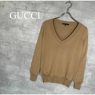 『GUCCI』グッチ (XS) Vネック ニットセーター