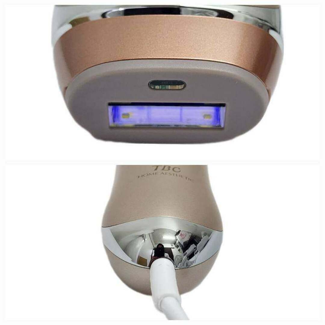 TBC 家庭用光美容機器 HIKARI BEAUTY 3 HOME AESTHETIC  HA-LB03-ST 脱毛器 付属品あり 【極美品】 22402R58a スマホ/家電/カメラの美容/健康(ボディケア/エステ)の商品写真