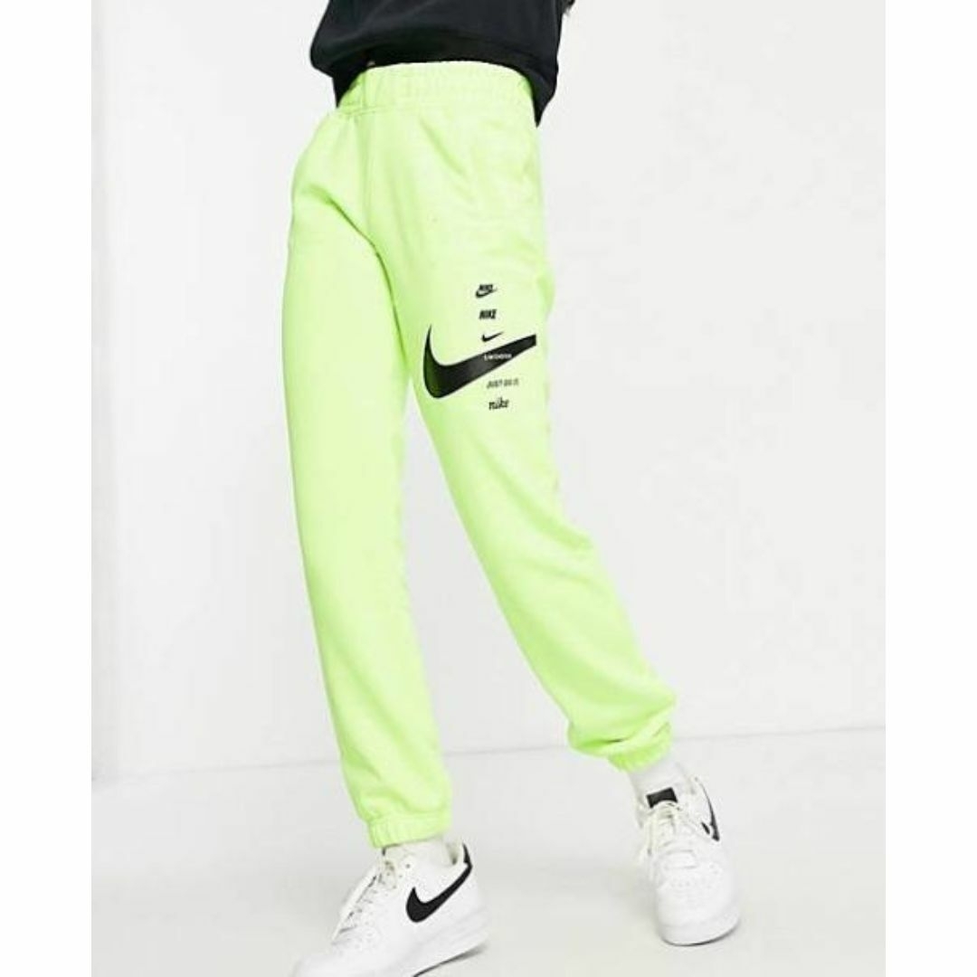 NIKE(ナイキ)の海外限定 NIKE ナイキ スウッシュ スウェットパンツ ネオン ジョガーパンツ レディースのパンツ(その他)の商品写真