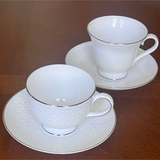 ウェッジウッド(WEDGWOOD)の【レア美品】ウェッジウッド★イングリッシュレース＆サンモリッツ★C/S 2客(グラス/カップ)