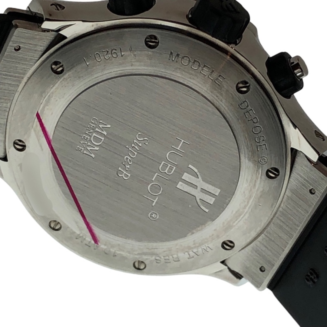 HUBLOT(ウブロ)の　ウブロ HUBLOT スーパーB MDM 1920.440.1 シルバー SS/純正ラバー メンズ 腕時計 メンズの時計(その他)の商品写真