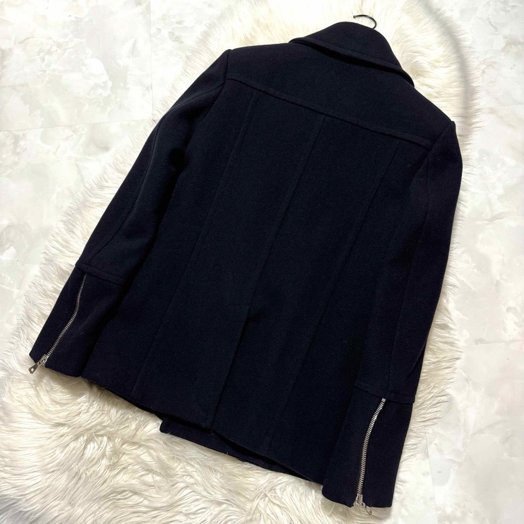 BALMAIN - 本物 美品 バルマンオム エンブレムボタン ピーコート BALMAIN - 本物 美品 バルマンオム エンブレムボタン ピーコート