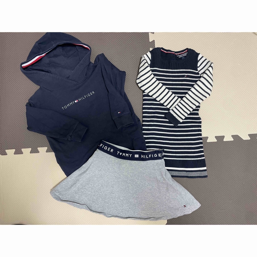 TOMMY HILFIGER(トミーヒルフィガー)の【TOMMY HILFIGER】キッズセット キッズ/ベビー/マタニティのキッズ服女の子用(90cm~)(ワンピース)の商品写真