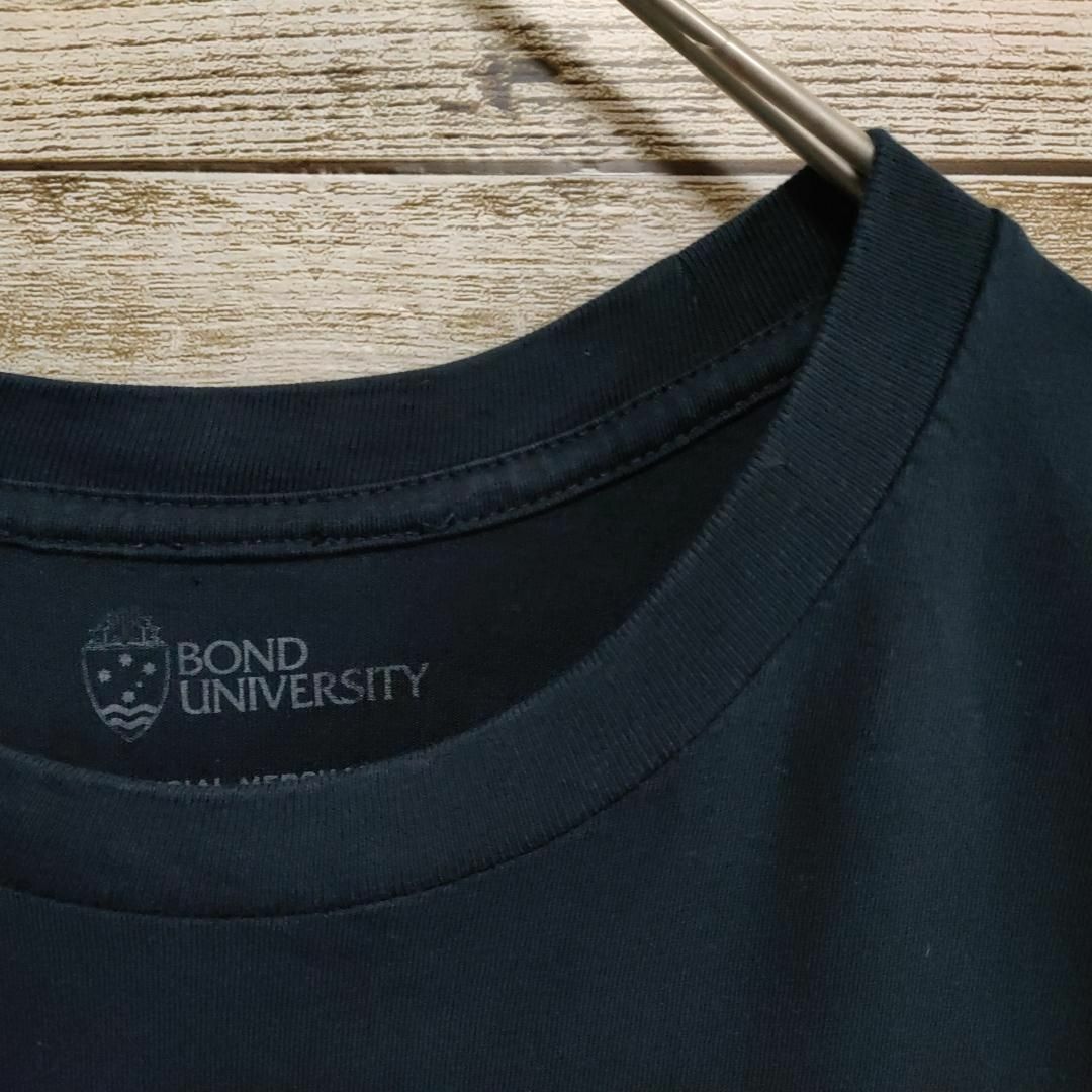 【677】オージー古着海外古着　BOND UNIVERSITYボンド大学Tシャツ メンズのトップス(Tシャツ/カットソー(半袖/袖なし))の商品写真