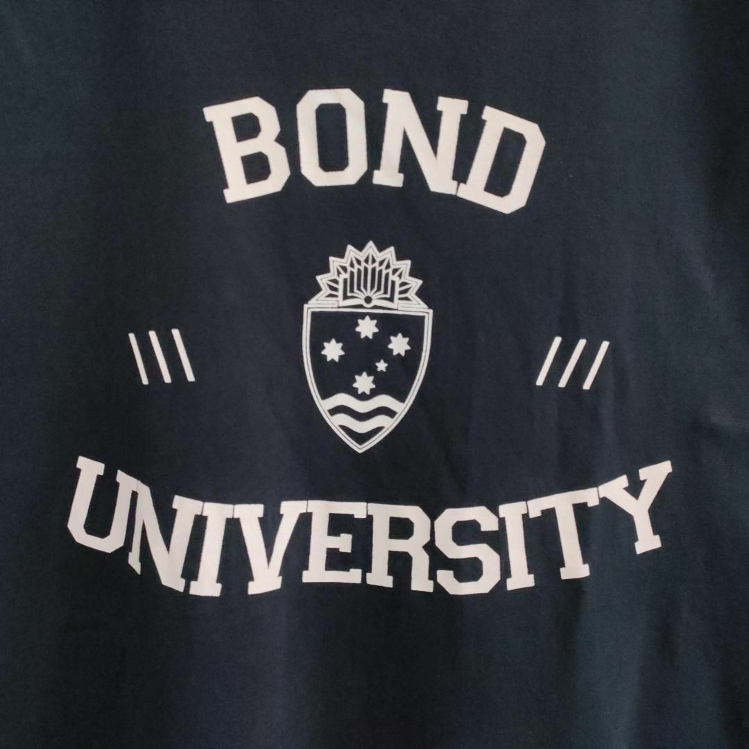 【677】オージー古着海外古着　BOND UNIVERSITYボンド大学Tシャツ メンズのトップス(Tシャツ/カットソー(半袖/袖なし))の商品写真