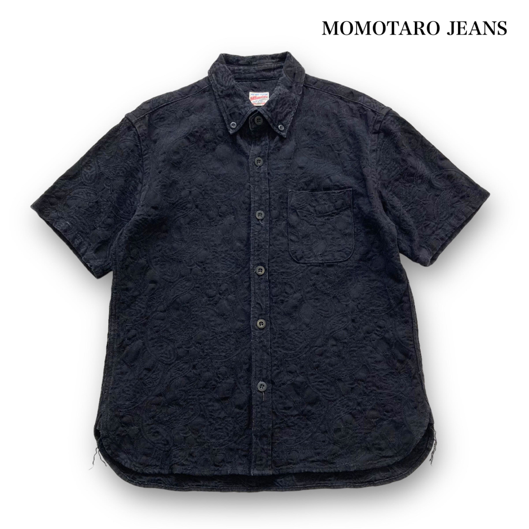 MOMOTARO JEANS(モモタロウジーンズ)の【MOMOTARO JEANS】桃太郎ジーンズ ペイズリー刺繍 半袖シャツ メンズのトップス(シャツ)の商品写真