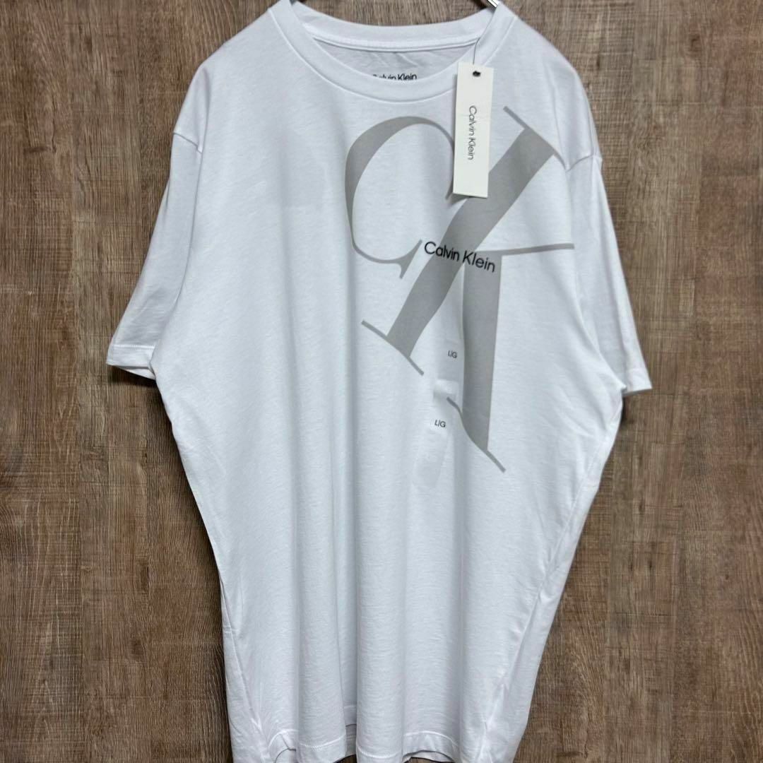 Calvin Klein(カルバンクライン)の【新品】Calvin Klein カルバンクライン　Tシャツ　ビッグロゴ　L メンズのトップス(Tシャツ/カットソー(半袖/袖なし))の商品写真