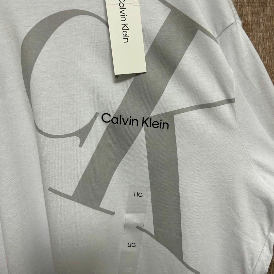 Calvin Klein(カルバンクライン)の【新品】Calvin Klein カルバンクライン　Tシャツ　ビッグロゴ　L メンズのトップス(Tシャツ/カットソー(半袖/袖なし))の商品写真
