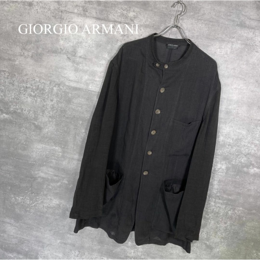 Giorgio Armani(ジョルジオアルマーニ)の『ジョルジオ・アルマーニ』(50) リネンシャツ  レディースのトップス(シャツ/ブラウス(長袖/七分))の商品写真