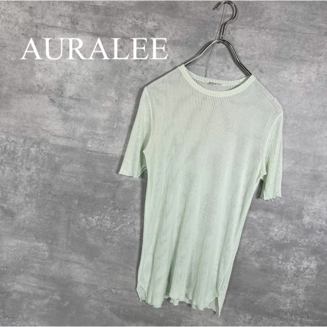 AURALEE(オーラリー)の『AURALEE』オーラリー (1) リブメッシュTシャツ レディースのトップス(Tシャツ(半袖/袖なし))の商品写真