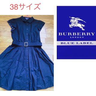 バーバリーブルーレーベル(BURBERRY BLUE LABEL)の♡美品♡バーバリー ブルーレーベル ワンピース 夏 半袖(ひざ丈ワンピース)