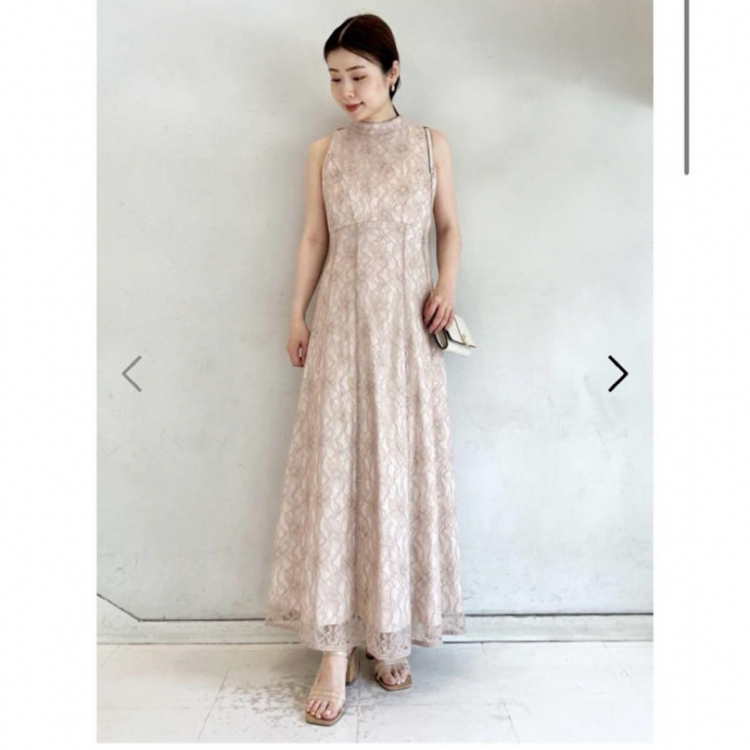 SNIDEL(スナイデル)のSNIDEL バックリボンアメスリドレス　お呼ばれドレス　結婚式ドレス レディースのワンピース(ロングワンピース/マキシワンピース)の商品写真