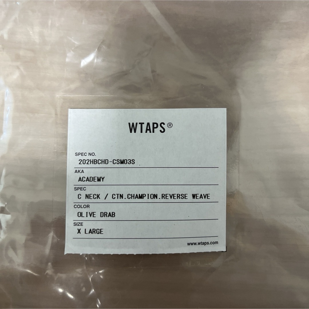 W)taps(ダブルタップス)のWTAPS champion コラボスウェット OLIVE メンズのトップス(スウェット)の商品写真
