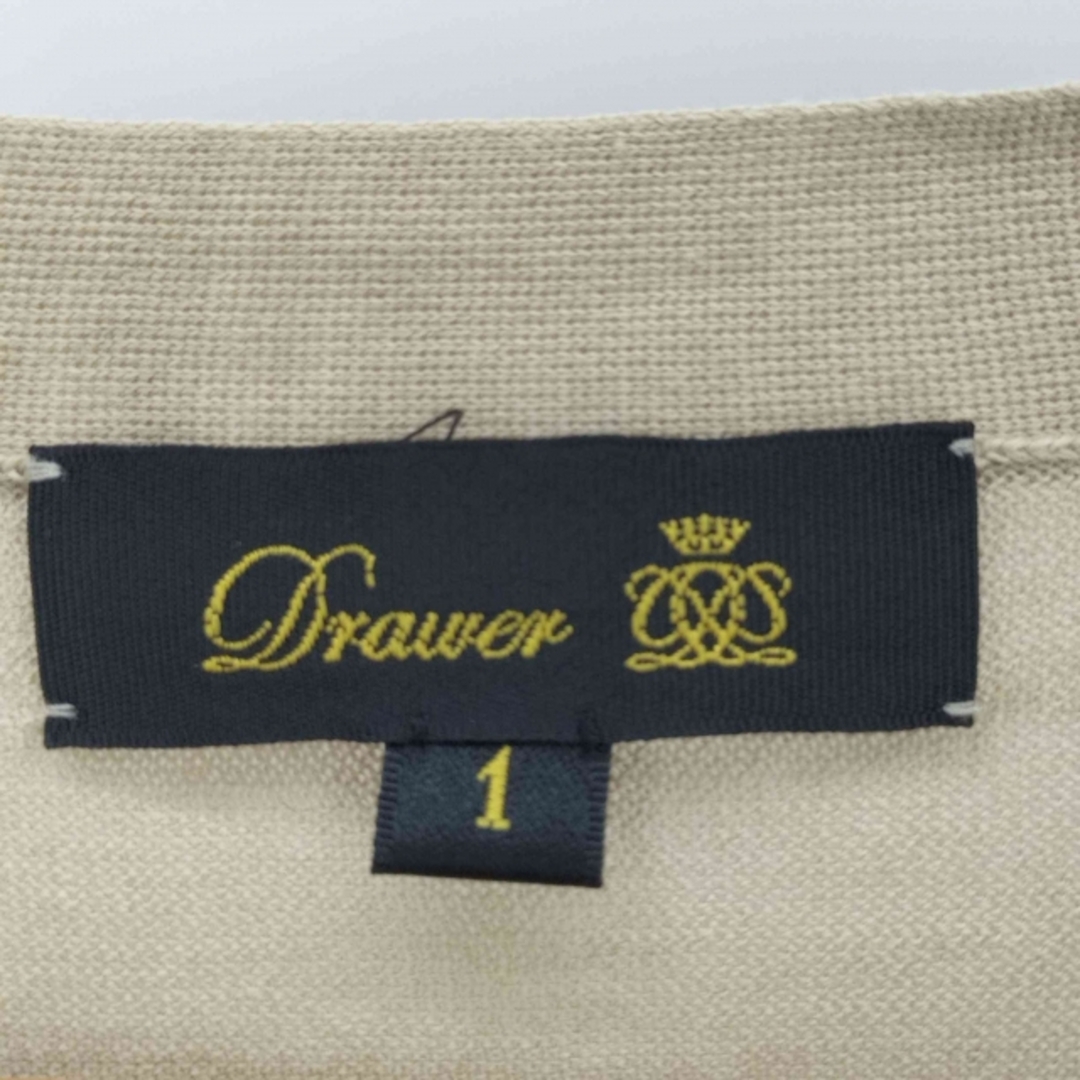 Drawer(ドゥロワー)のDrawer(ドゥロワー) 前開きコットンボタンカーディガン レディース レディースのトップス(カーディガン)の商品写真