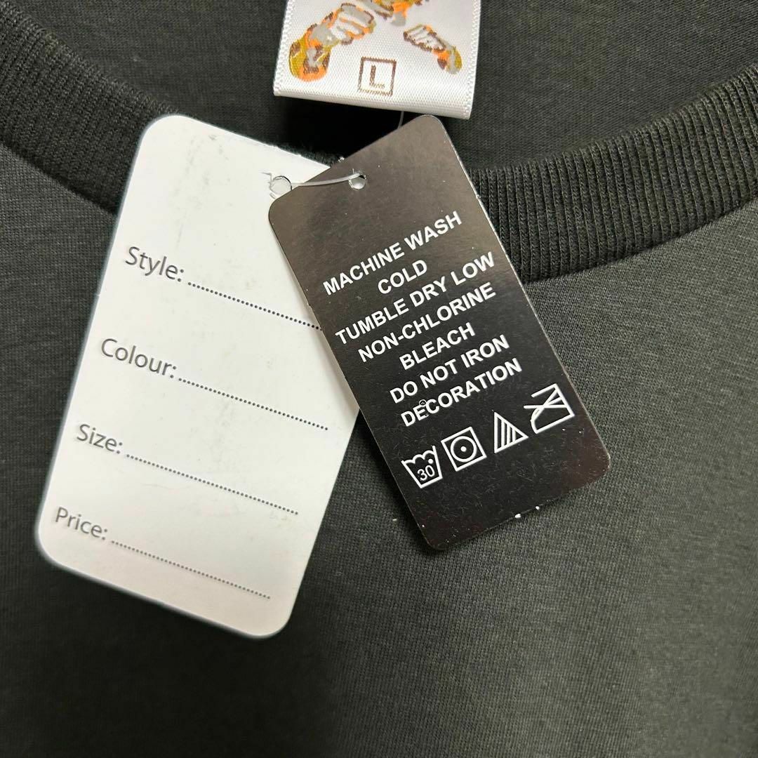 ☆新品未使用　Tシャツ　グレー　トラ　タイガー　アニマル　ビッグプリント　L メンズのトップス(Tシャツ/カットソー(半袖/袖なし))の商品写真