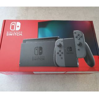 ニンテンドースイッチ(Nintendo Switch)のNintendo Switch（グレー）（純正コントローラー付）(家庭用ゲーム機本体)