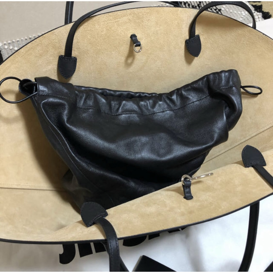 Jil Sander(ジルサンダー)の【ほぼ新品】JIL SANDER ジルサンダー 吉田怜香　Fan Tote レディースのバッグ(ハンドバッグ)の商品写真