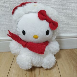 サンリオ(サンリオ)のハローキティ　ぬいぐるみ　雪だるま(キャラクターグッズ)