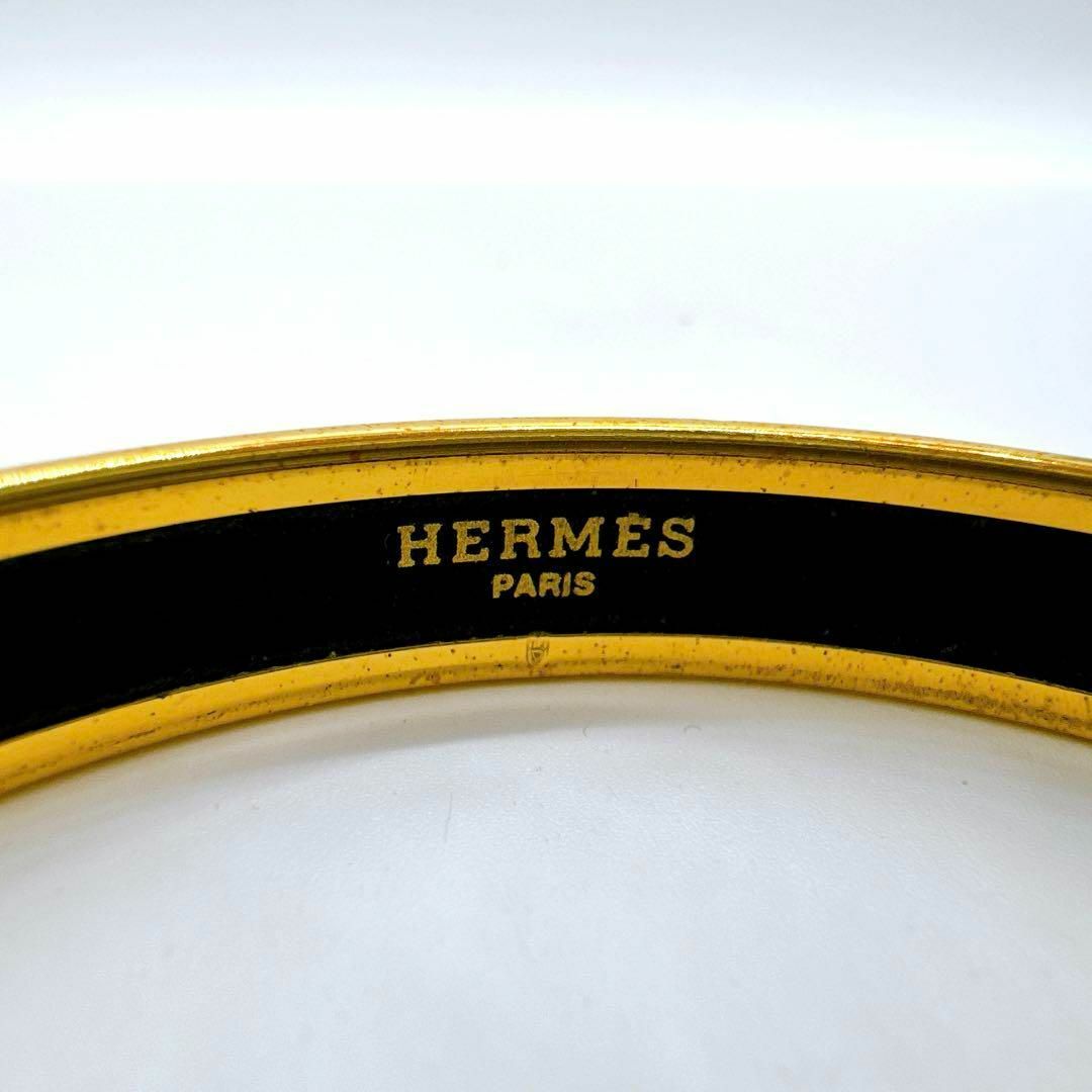 Hermes(エルメス)のエルメス エマイユPM イカリモチーフ バングル ゴールド HERMES レディースのアクセサリー(その他)の商品写真