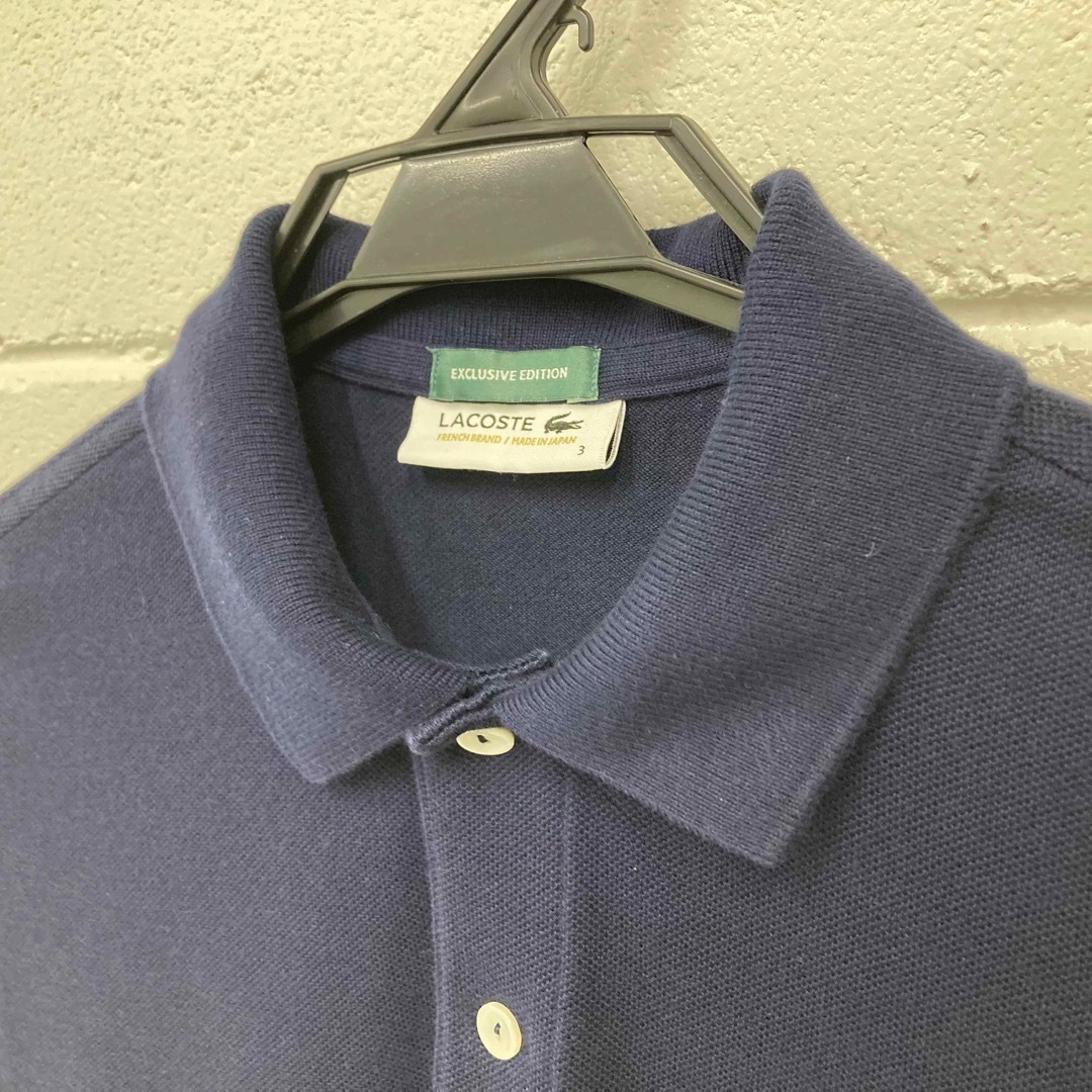 LACOSTE(ラコステ)の◇LACOSTE × EDIFICE 限定ポロシャツ　サイズ3　送料無料　 メンズのトップス(Tシャツ/カットソー(半袖/袖なし))の商品写真