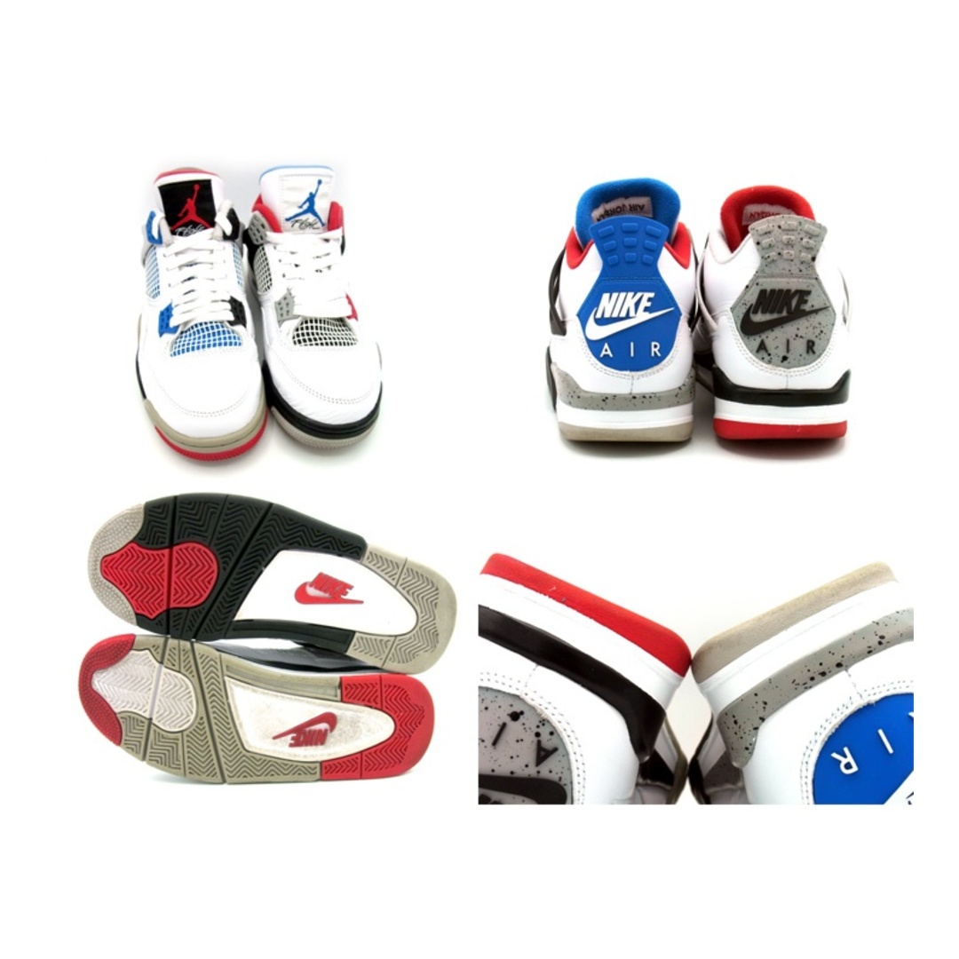 NIKE(ナイキ)のナイキ NIKE ■ 【 AIR JORDAN 4 RETRO SE White MilitaryBlue Fire Red CI1184 146 】 エア ジョーダン 4 レトロ ホワイト ミリタリー ブルー ファイヤー レッド スニーカー f21926 メンズの靴/シューズ(スニーカー)の商品写真